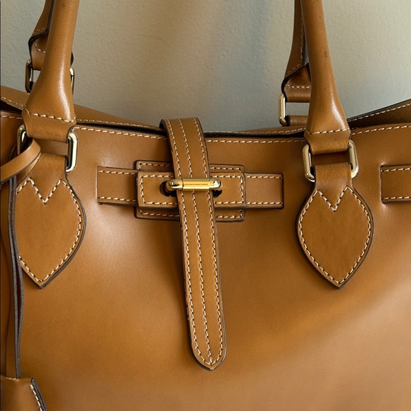 Boldrini Selleria Made in Italy Leather Satchel Tote Bag - Picture 7 of 13